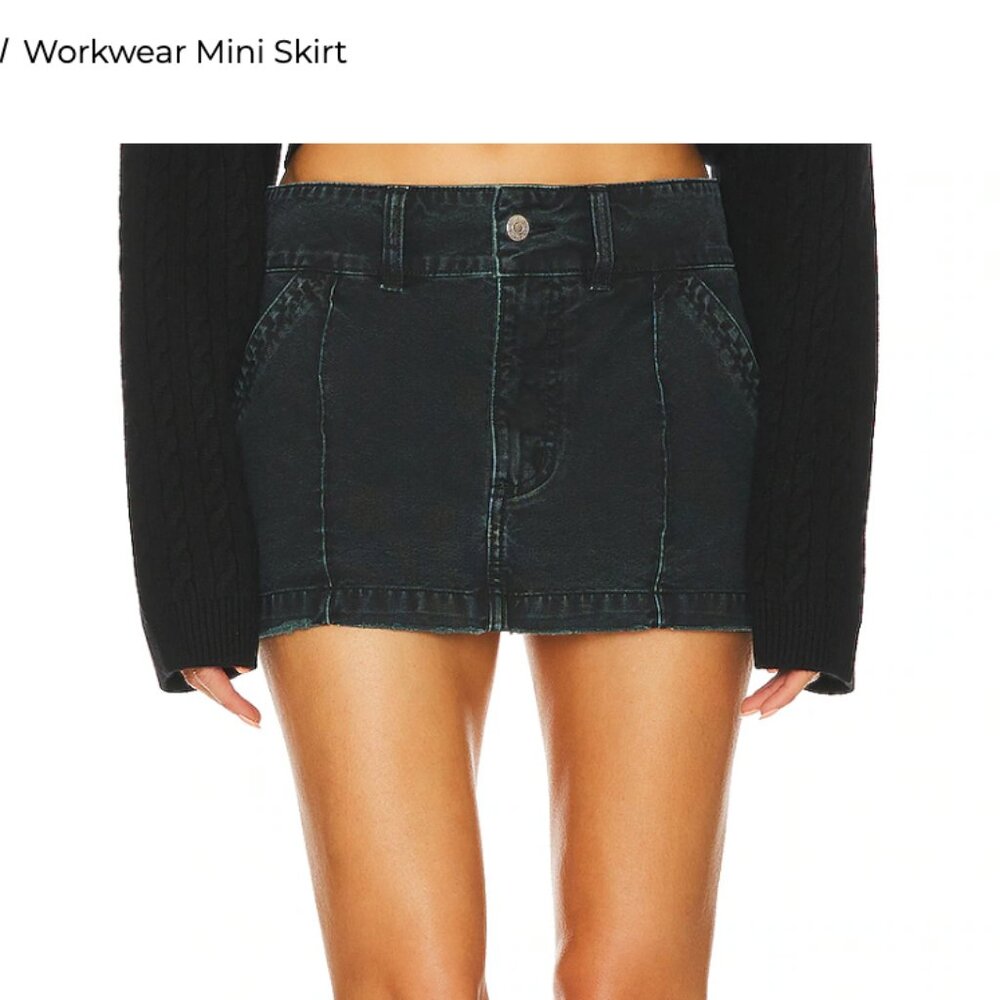 Helsa Workwear Mini Skirt - Sz S